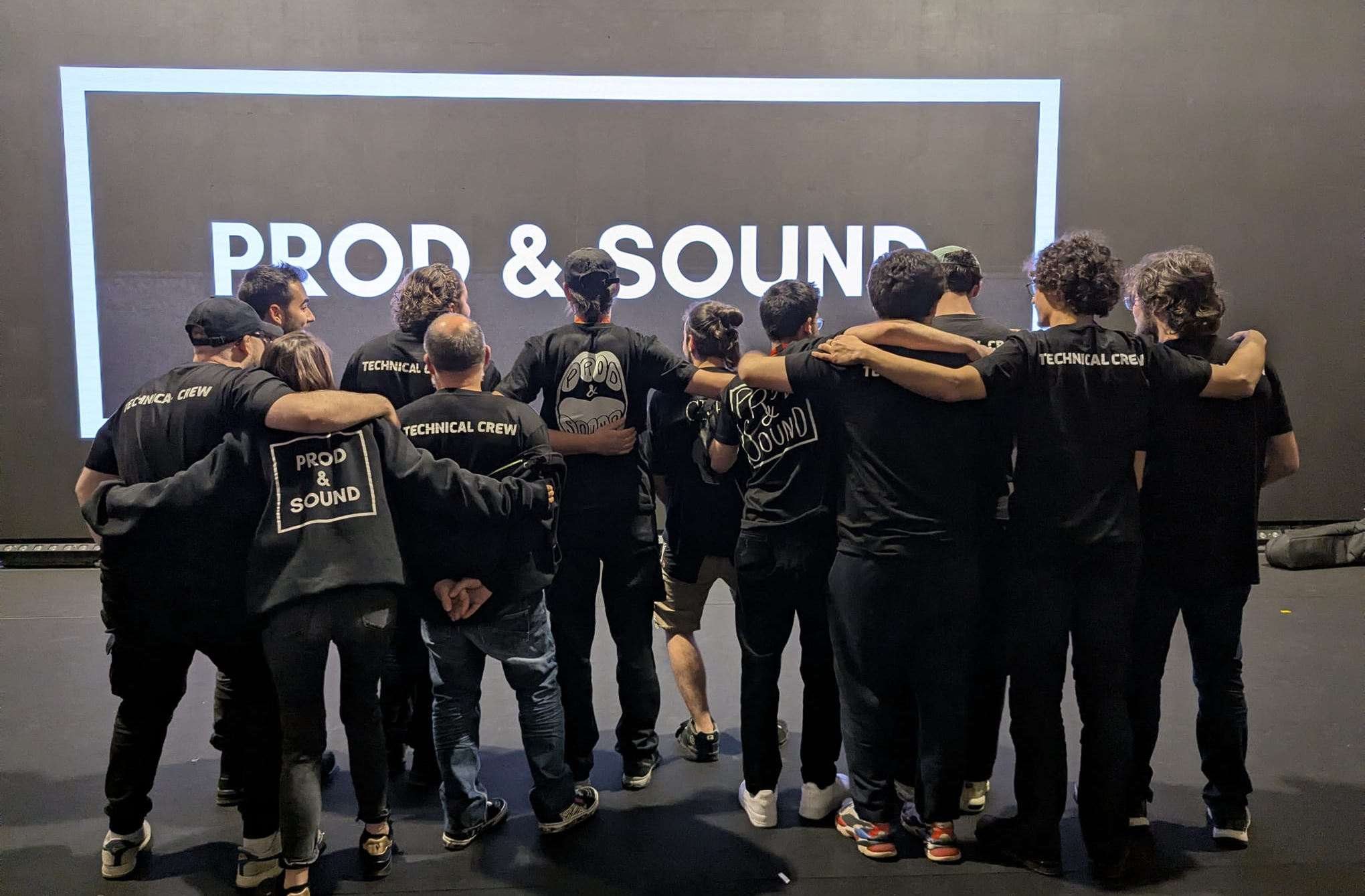 Photo de famille temporaire de l'équipe Prod&Sound